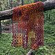 Шерстяной шарф, палантин "Петербургские тайны" (вариант). Палантины. IRINA GRUDKINA Handmade Knitwear. Ярмарка Мастеров.  Фото №9