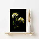 Mini painting with irises. Small paintings with hogweed. Landscape irises. Pictures. Zabaikalie. My Livemaster. Фото №4