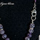 Order Necklace and earrings with natural stone 'Lilac morning'. BijouSiberia. Livemaster. . Jewelry Sets Фото №3