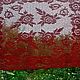 Tablecloth knitted openwork red fillet crochet handmade. Tablecloths. DominikaSamara. My Livemaster. Фото №5