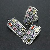 Украшения handmade. Livemaster - original item Jewelry Set Cubic Zirconia silver 925 ALS0093. Handmade.