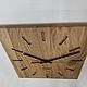 Smart square wood wall clock. Watch. Mitkin_workshop. My Livemaster. Фото №4
