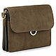Women's leather and suede bag 'Michelle mini' (khaki), Crossbody bag, St. Petersburg,  Фото №1