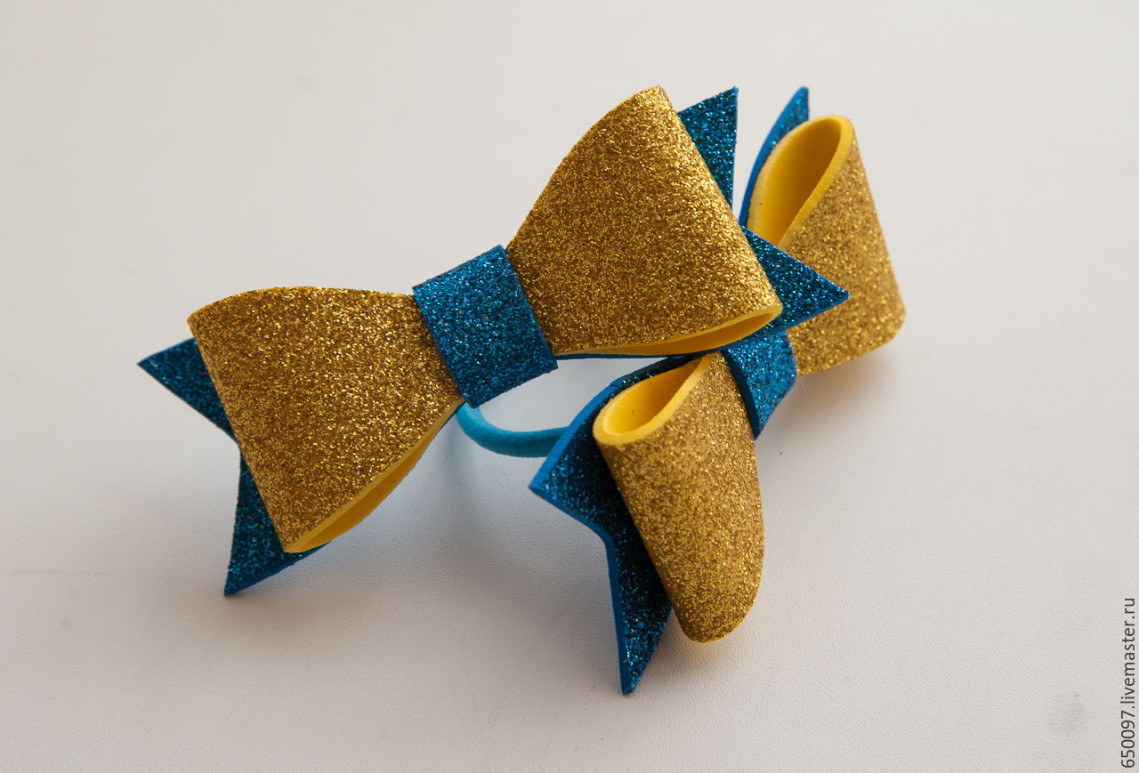 Бантики своими руками из фоамирана - YouTube