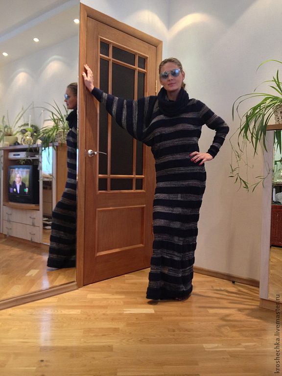 Knitted dress 'Asymmetry', Dresses, Ekaterinburg,  Фото №1