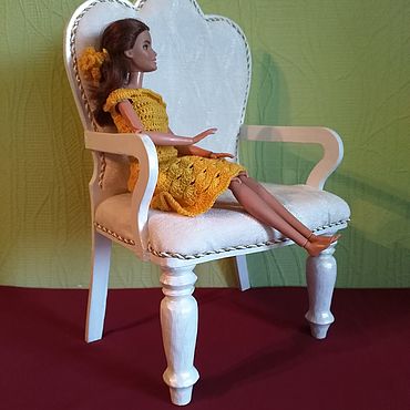 Кресло для кукол 12 см Зеленое