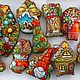 Набор вышитых ёлочных игрушек-пряников. Елочные игрушки. Натали Broderie a la main (Broderie-main). Интернет-магазин Ярмарка Мастеров.  Фото №2