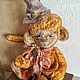 Тедди обезьянка " Оранжевое настроение", Тедди Зверята, Москва,  Фото №1