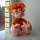 Shusha (knitted monkey, crochet toy, orangutan, toy), Stuffed Toys, Teykovo,  Фото №1