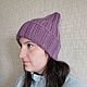 Шапка на зиму из мягкой шерсти. Шапки. Black Fox Wool. Ярмарка Мастеров.  Фото №5