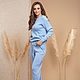 Order Suit women sport blue. SHAPAR - knitting clothes. Livemaster. . Tracksuits Фото №3