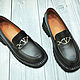 Loafers for women, made of genuine calfskin, in black. Loafers. SHOES&BAGS. My Livemaster. Фото №5