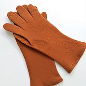 Аксессуары handmade. Livemaster - original item Felted Cinnamon Gloves. Handmade.