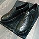 Slip-ons made of genuine Python leather and calfskin, in stock!. Slip-ons. SHOES&BAGS. My Livemaster. Фото №4