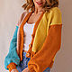 cardigans: Knitted colorful cardigan 'DAWN'. Cardigans. MezhanHook. Online shopping on My Livemaster.  Фото №2