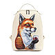 Leather backpack' Let's drink to love', Backpacks, St. Petersburg,  Фото №1