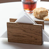 Для дома и интерьера handmade. Livemaster - original item Rectangular napkin holder made of light oak. Handmade.