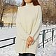  Свитер oversize из альпаки. Свитеры. Plus_belles_modeles. Интернет-магазин Ярмарка Мастеров.  Фото №2