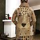 Пальто "Леопард" в технике нунофелтинг. Авторский дизайн, Пальто, Иркутск,  Фото №1