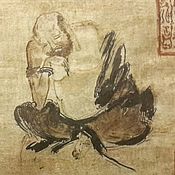 Картины и панно handmade. Livemaster - original item Miniature:Thinking Of Huaca. A copy of an engraving by Shi Ke, X century. Handmade.