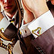 Gold cufflinks for men.Men's jewelry, Cuff Links, Armavir,  Фото №1