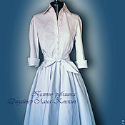 Одежда handmade. Livemaster - original item shirt dress wedding 