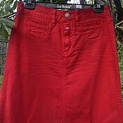Винтаж handmade. Livemaster - original item Denim skirt from the premium class company, Closed. New!. Handmade.