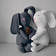 Игрушка кролик из флиса ручной работы (серый), Мягкие игрушки, Москва,  Фото №1