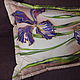 Decorative pillow ' Irises '. Home gadgets. Tais-Silk. Online shopping on My Livemaster.  Фото №2