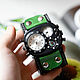 Order Brutal Green wrist watch. MART. Livemaster. . Watches Фото №3