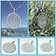 Flower of Life with stones (25 mm and 40 mm), Amulet, Sochi,  Фото №1