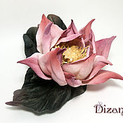 Цветы и флористика handmade. Livemaster - original item Brooch Lotus. Silk flowers, cloth flowers.. Handmade.