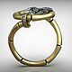 Тайское кольцо из золота 585 Бамбук j-0.235. Кольца. FANTASY JEWELS. Ярмарка Мастеров.  Фото №5