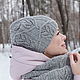 Вязаный комплект шапка и снуд, теплый красивый зимний комплект. Комплекты головных уборов. Ольга Долбнина  SCdesign. Ярмарка Мастеров.  Фото №4