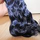 Order Natural hair for dolls (Dark blue). Hair and everything for dolls. Livemaster. . Doll hair Фото №3