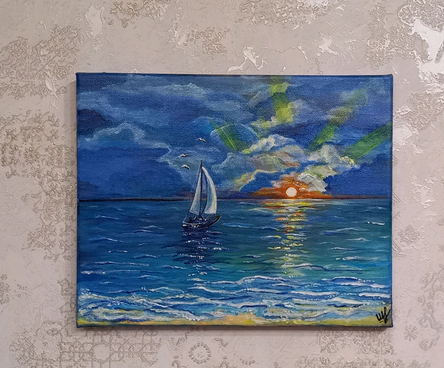 Картина "Море" в интернет-магазине Ярмарка Мастеров по цене 5000 ...
