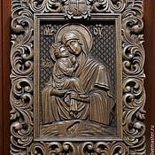 Резная икона из дерева - Святая Великомученица Ирина