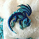 Dragon Adam, brooch dragon, blue dragon. Stick pin. master Alena Litvin. My Livemaster. Фото №4