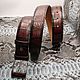 Genuine crocodile leather belt, 100% handmade. Straps. SHOES&BAGS. My Livemaster. Фото №5