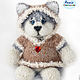 A Husky puppy (kitten). Stuffed Toys. AnnieIKnitToys. Online shopping on My Livemaster.  Фото №2