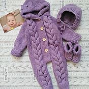 Одежда детская handmade. Livemaster - original item knitted set for girls. Handmade.