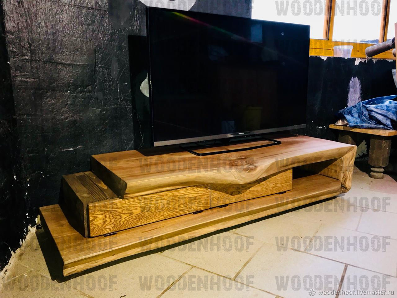 Тумба под ТВ в стиле лофт в интернет-магазине на Ярмарке Мастеров ...