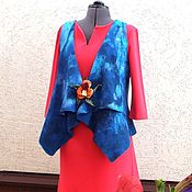 Одежда handmade. Livemaster - original item women`s felted vest. Handmade.