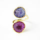 Order Quartz Ring, Lilac Ring, Turquoise Spring Ring. Irina Moro. Livemaster. . Rings Фото №3