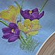 Linen napkins with embroidery ' Primroses'. Swipe. Olga Lado. My Livemaster. Фото №5