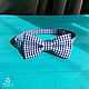 Tie Provence / red or blue butterfly in a cage Vichy. Ties. Respect Accessories. Online shopping on My Livemaster.  Фото №2