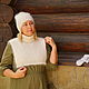 Sets of headgear: Set of Downy Hat Shirt Front Mittens. Headwear Sets. Down shop. Online shopping on My Livemaster.  Фото №2