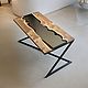 Coffee 'table-river' made of slabs of elm, Tables, Ivanovo,  Фото №1