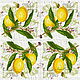 Napkins for decoupage citrus lemons oranges, Napkins for decoupage, Moscow,  Фото №1