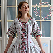 Одежда handmade. Livemaster - original item Long Kupalinka dress in boho country style. Handmade.